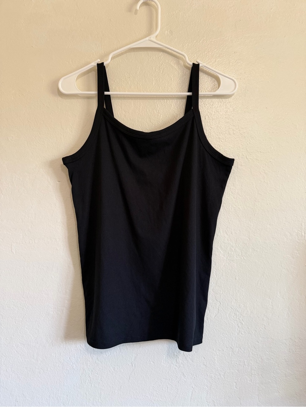 No Boundaries Black Ribbed Cami Tank Top